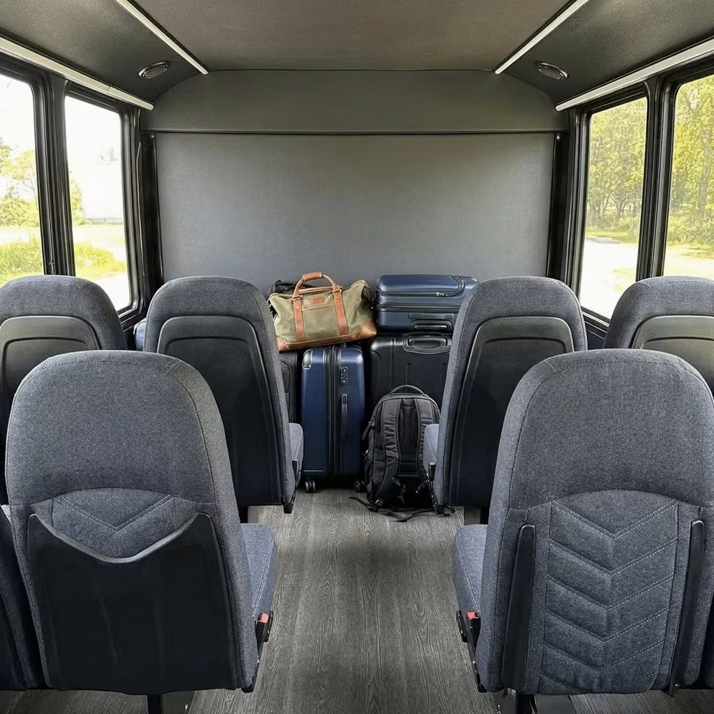 suisun city 25 passenger minibus luggage area