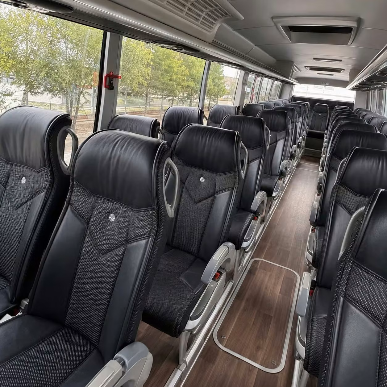 suisun city charter bus interior 2