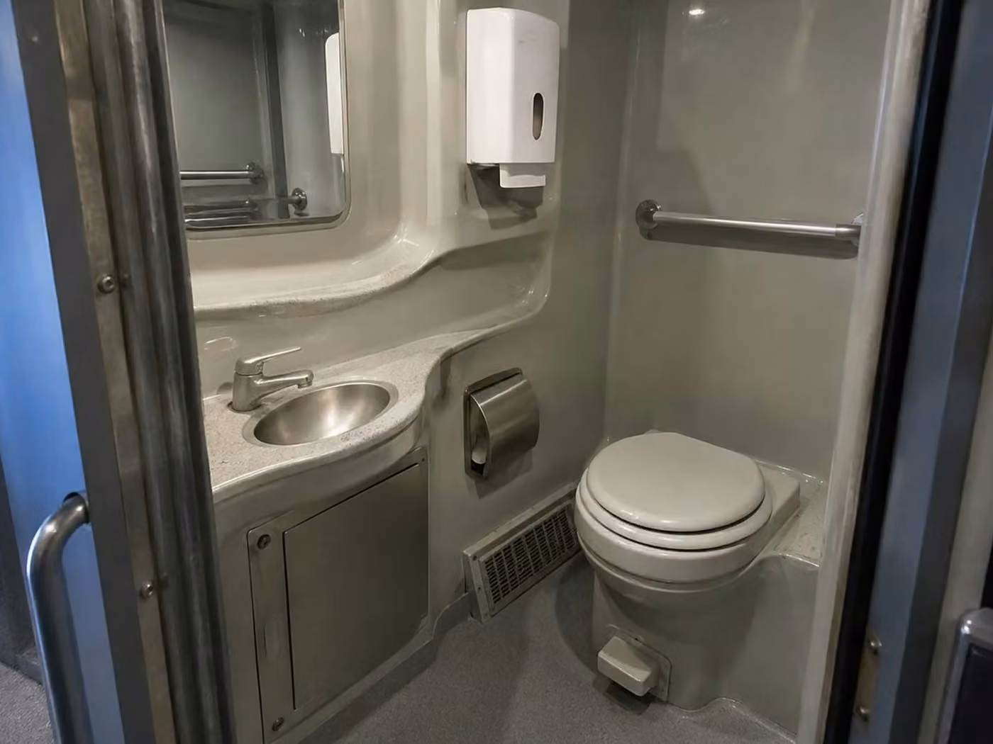 suisun city charter bus onboard restroom