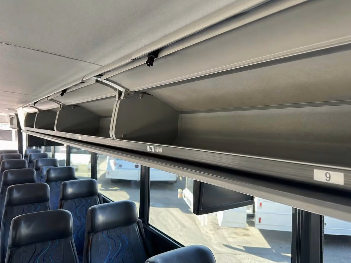 suisun city charter bus overhead storage