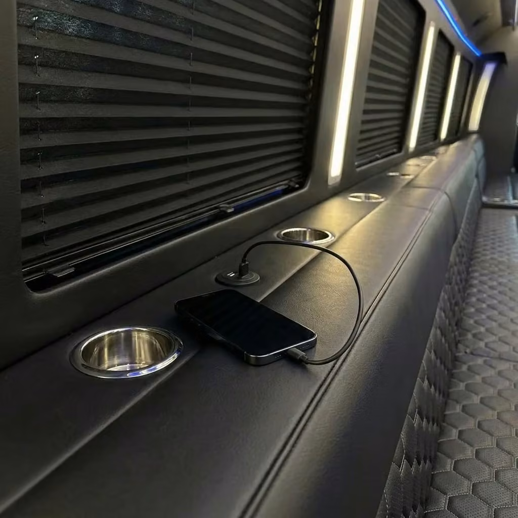 suisun city party bus usb charging