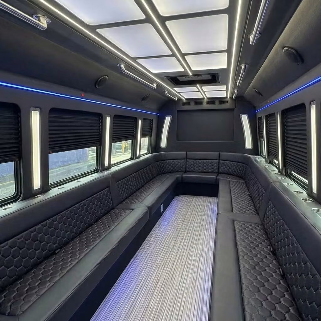 suisun city party bus wraparound seating