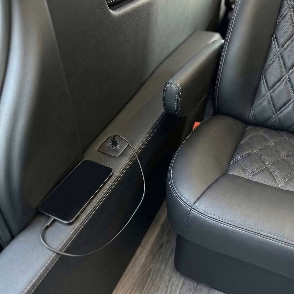 suisun city sprinter van rental with driver usb charging